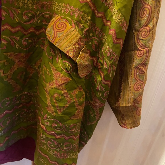Kantha Bae Unique Handmade Kimono Pockets Women’s Free One Size Silk Cotton - Picture 9 of 11